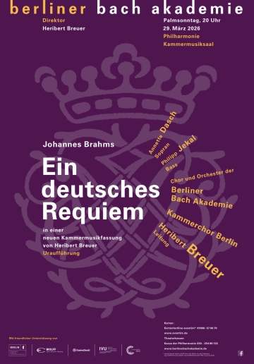 Konzert JOHANNES BRAHMS - EIN DEUTSCHES REQUIEM